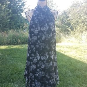 M.S.S.P., high-neck, floral, dress